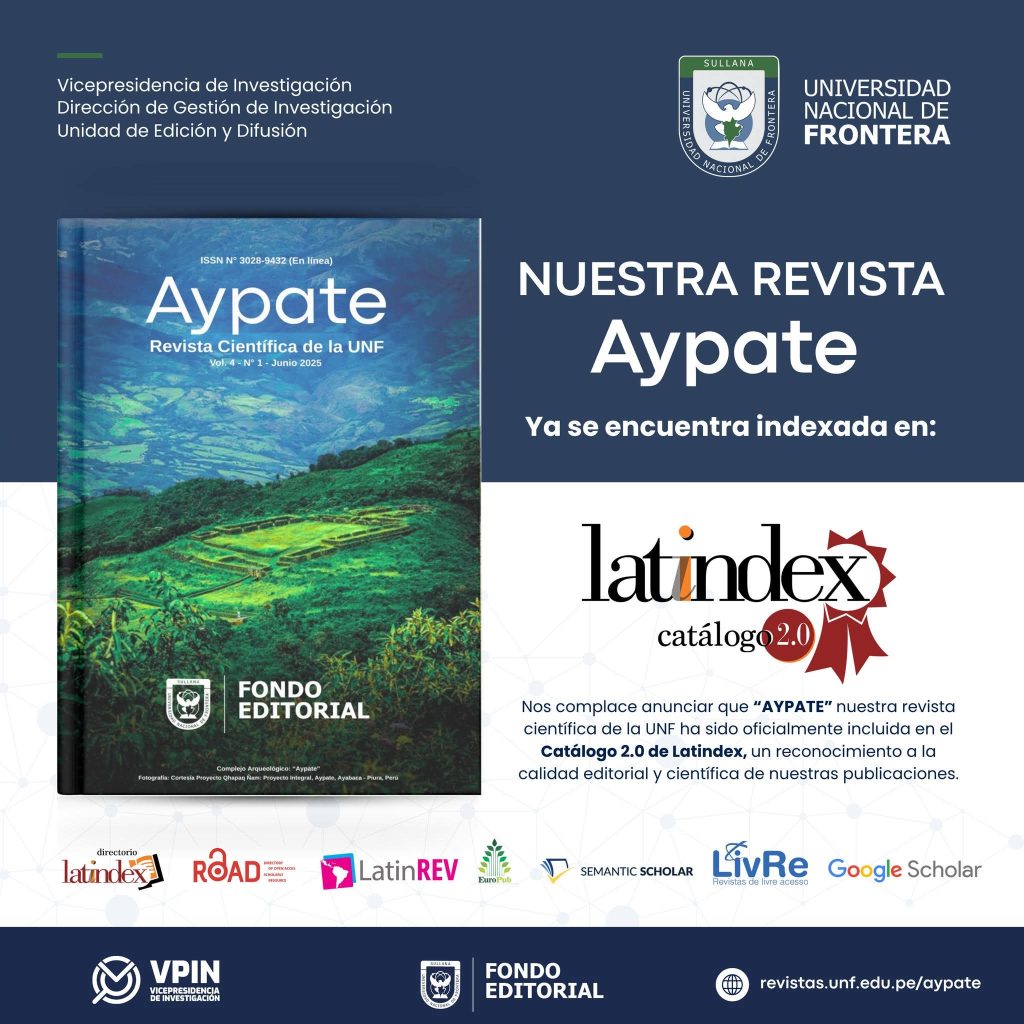 Revista Aypate de la UNF logra indexación en el Catálogo 2.0 Latindex
