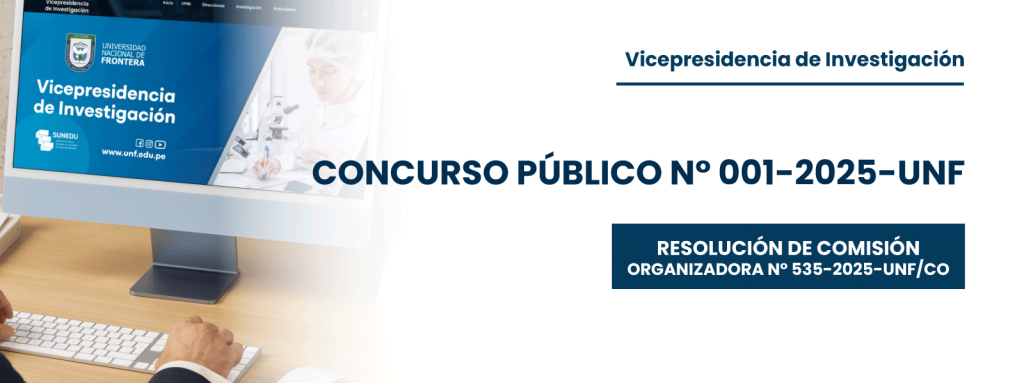 Concurso Público N° 001-2025-UNF