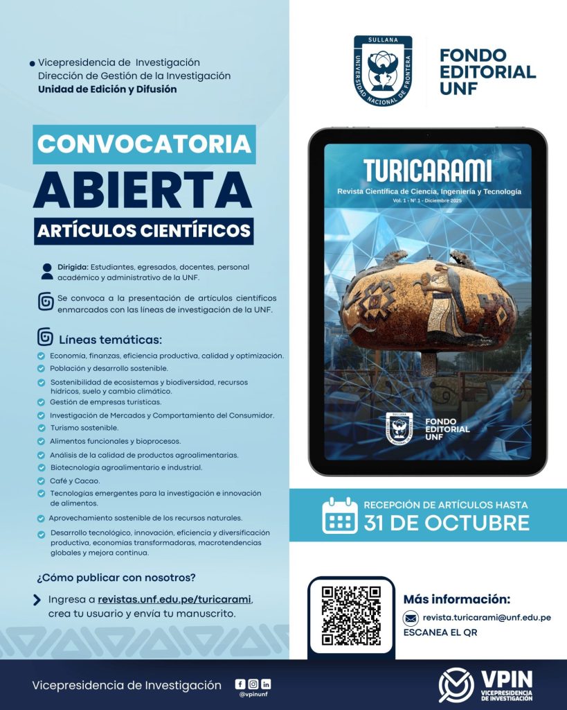 Convocatoria Abierta – Revista Científica Turicarami UNF
