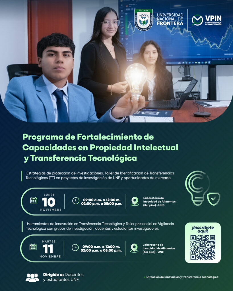 Programa de Fortalecimiento de Capacidades en Propiedad Intelectual y Transferencia Tecnológica