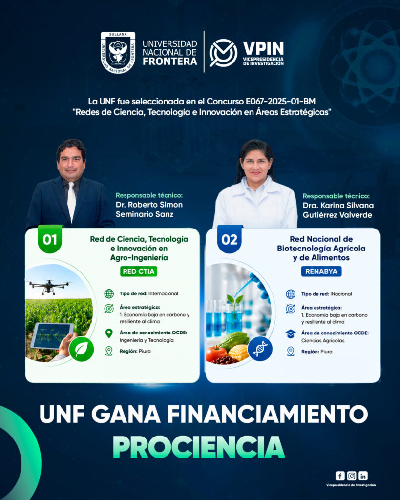 UNF logra financiamiento de PROCIENCIA para redes de investigación