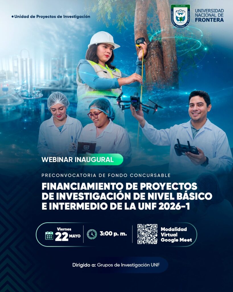 Webinar Inaugural – Fondo Concursable UNF 2026-I